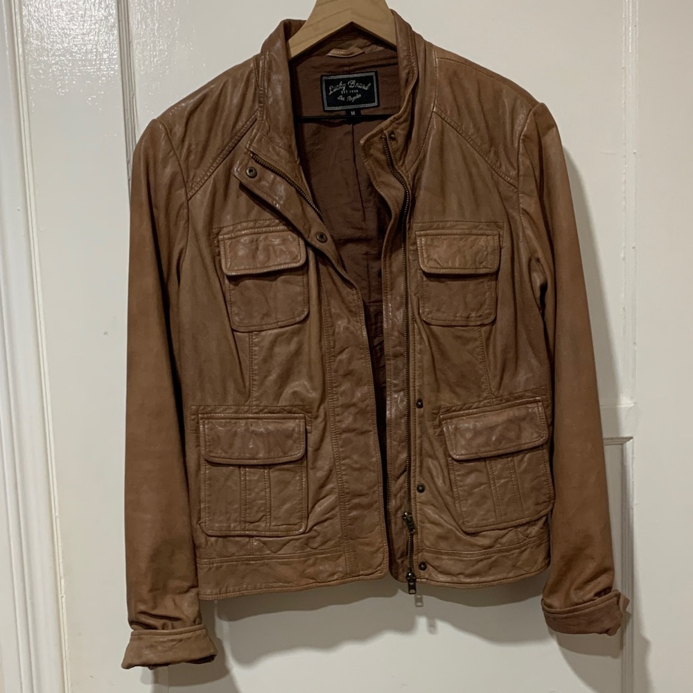 Women  Brown Leather Jacket